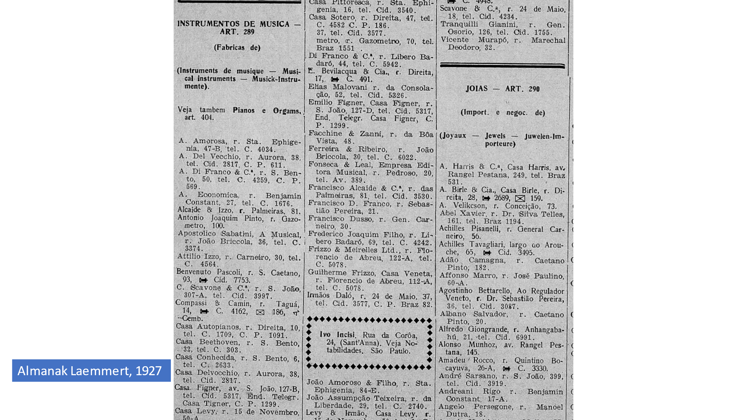 Page d’almanach mentionnant Incisi